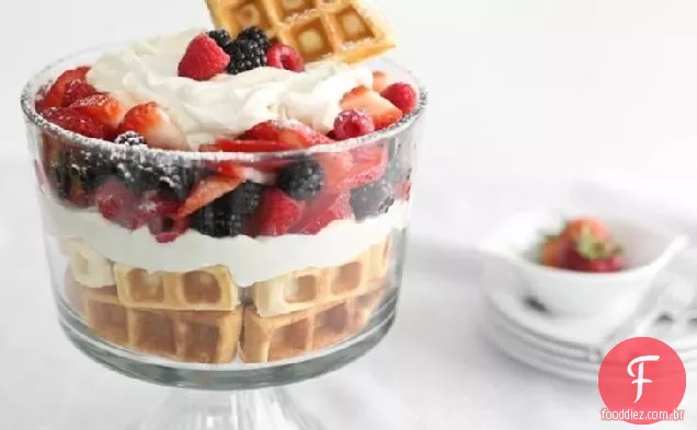 Bagatela De Waffle De Baga De Verão