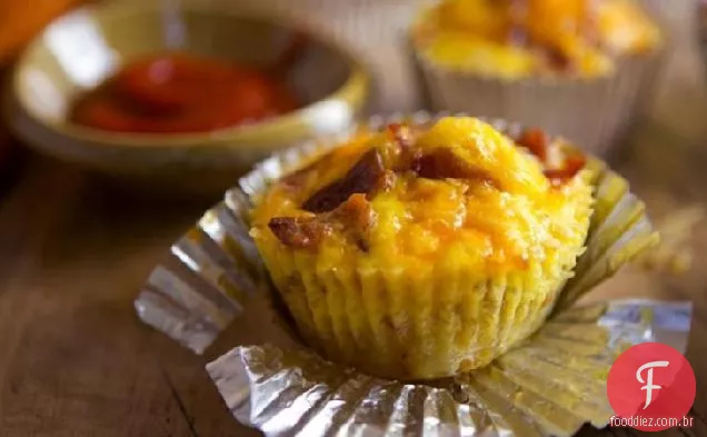 Bacon Café Da Manhã Cupcakes