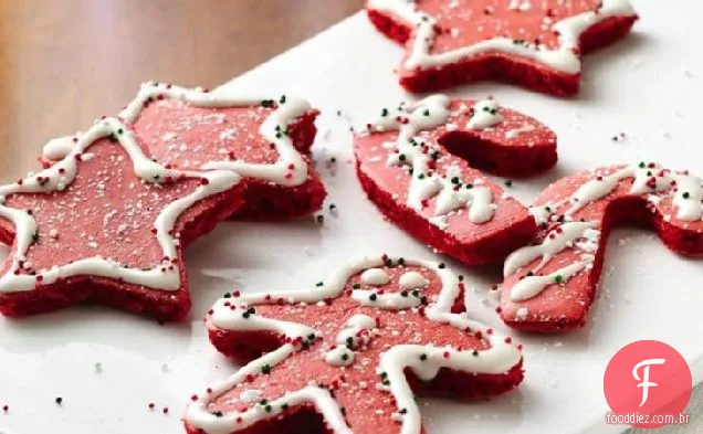 Panquecas De Natal De Veludo Vermelho