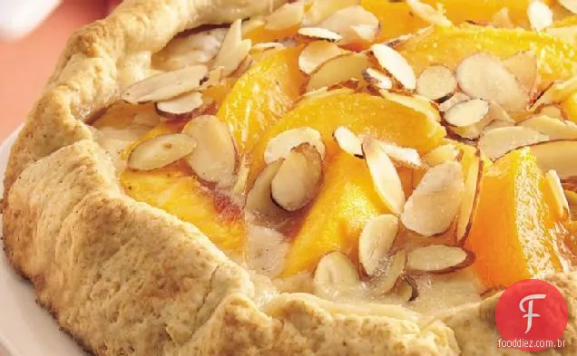 Bolo De Café Fold-Over De Amêndoa E Pêssego