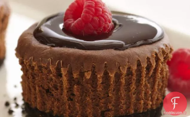 Skinny Mini Cheesecakes De Chocolate