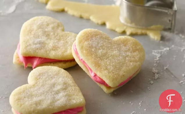 Easy Valentine Sandwich Cookies