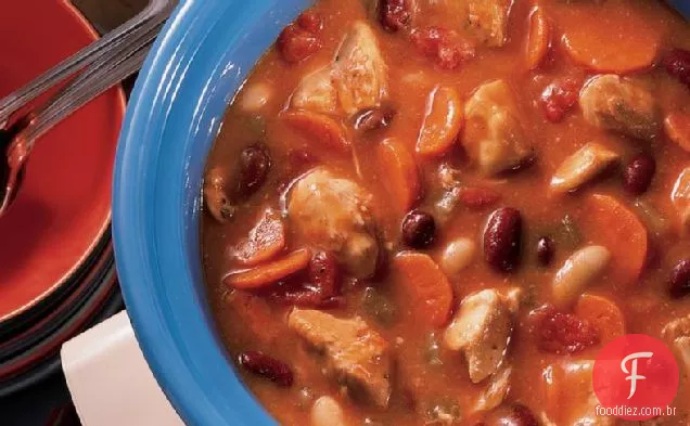 Ensopado De Frango Italiano Com Fogão Lento