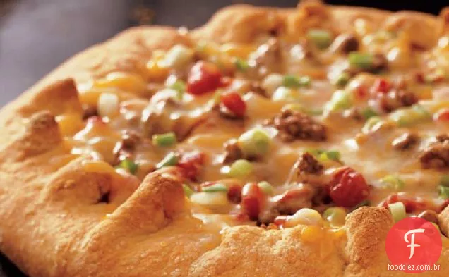 Salsa Pizza com crosta de queijo