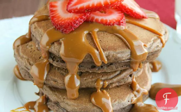 Panquecas de Chocolate mexicanas com Dulce De Leche