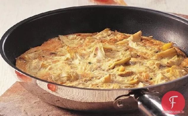 Alcachofra Sem Glúten Manjericão Frittata