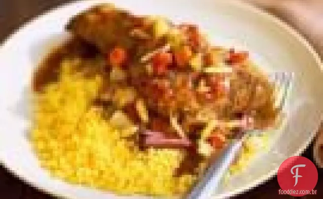 Shanks de cordeiro Argelino com cardamomo e laranja