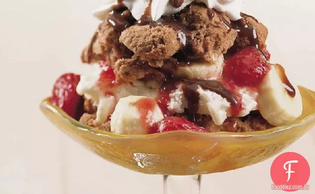 Banana Dividir Shortcakes