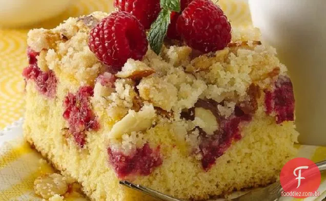 Bolo De Migalhas De Framboesa