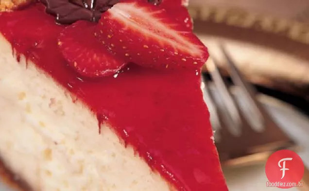 Morango Quente Fudge Cheesecake