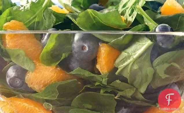 Salada de mirtilo e espinafre Laranja