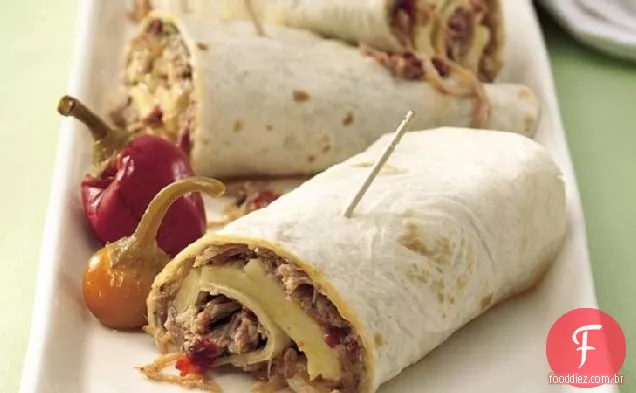 Envoltórios De Peru Italiano De Fogão Lento