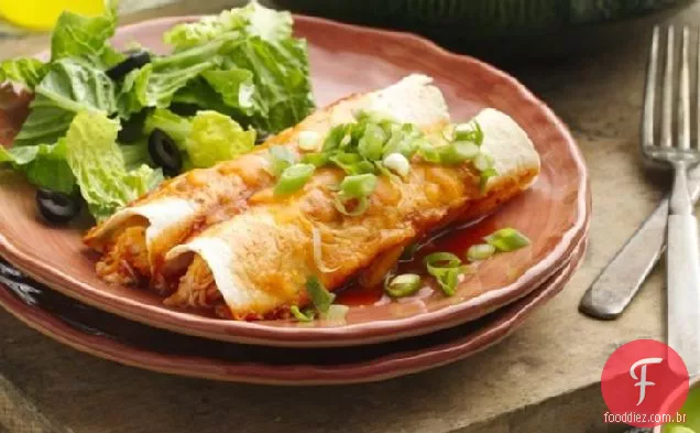 Fácil Cremoso Frango Enchiladas