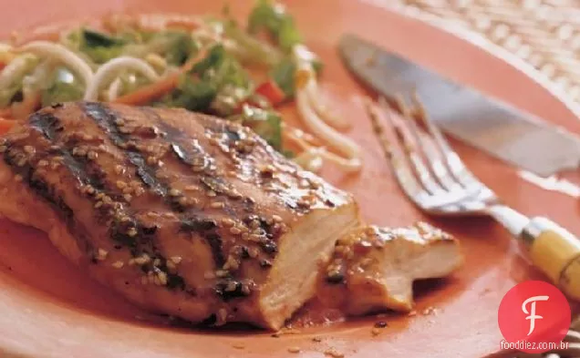Frango Grelhado Com Gergelim E Gengibre