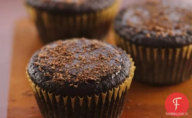 Cupcakes De Chocolate Escuro Envidraçados