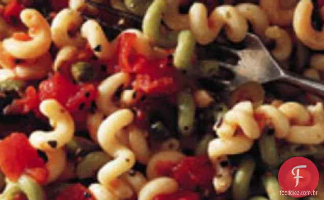 Legumes grossos com Fusilli