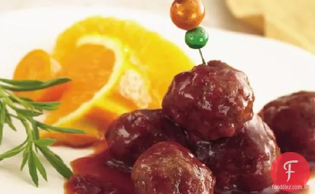 Slow-Cooker Atalho Cranberry Churrasco Almôndegas
