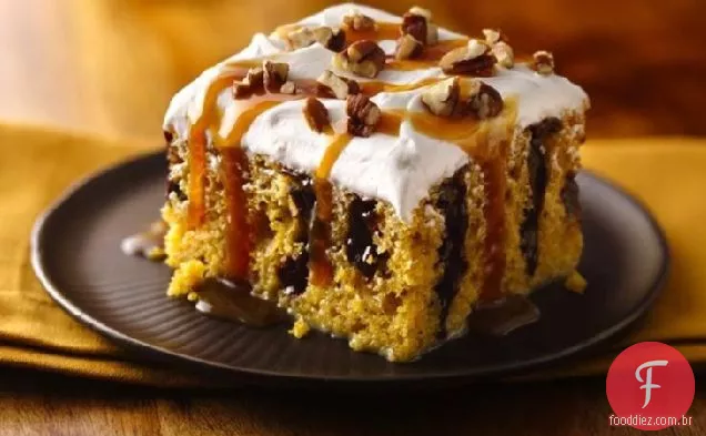 Bolo De Abóbora Regado Com Caramelo