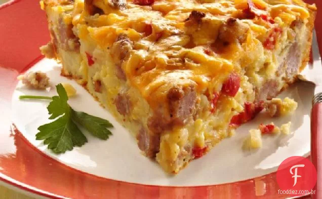 Impossivelmente Fácil Salsicha Torta De Café Da Manhã