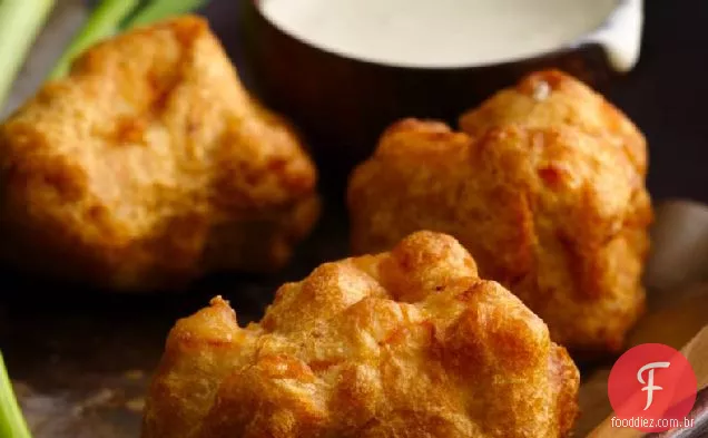 Frango maltratado com âmbar Aioli