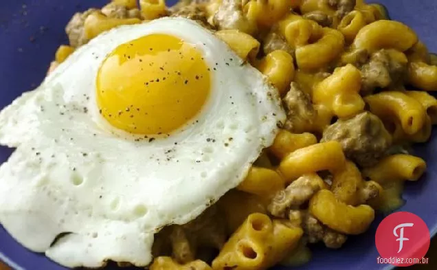 Frigideira De Cheeseburger De Ovo Frito
