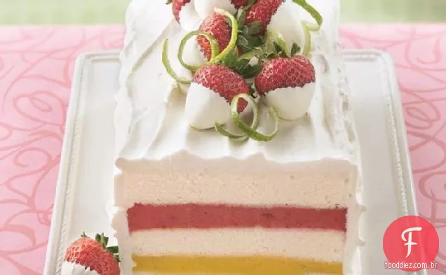 Manga-Morango Sorbet Torte