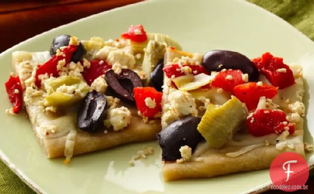 Pizza De Aperitivo Grego Sem Glúten