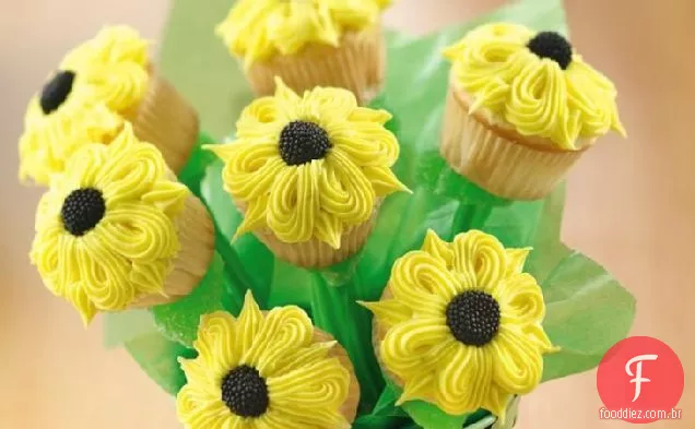 Girassol Cupcakes Bouquet
