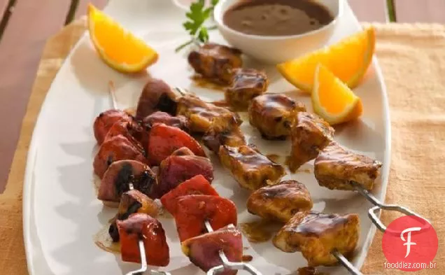 Churrasco Grelhado Frango Kabobs