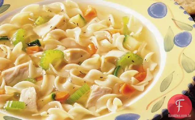 Colher Sopa De Macarrão De Frango