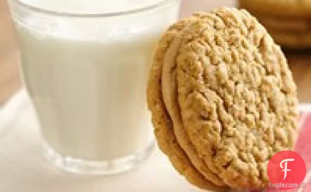 Sanduíches De Creme De Manteiga De Amendoim De Aveia Da Memory Lane