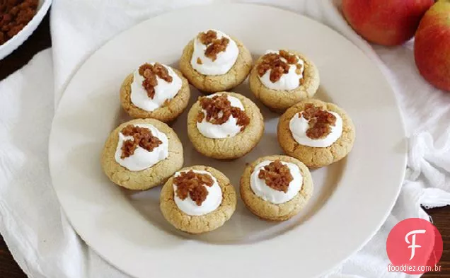Copos Torrados Do Biscoito Do Iogurte Da Maçã Holandesa