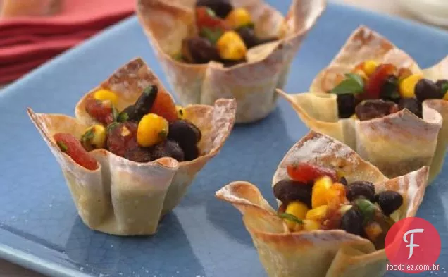 Feijão Preto—CORN Wonton Cups