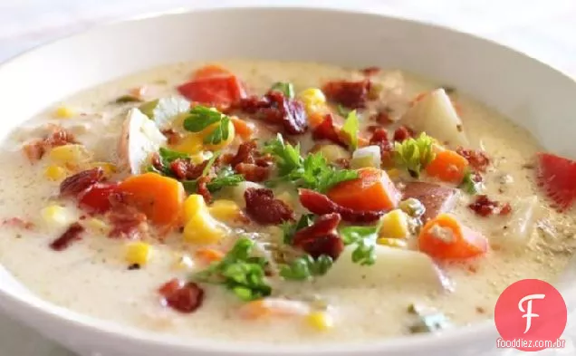 Sopa De Frango E Milho Com Fogão Lento