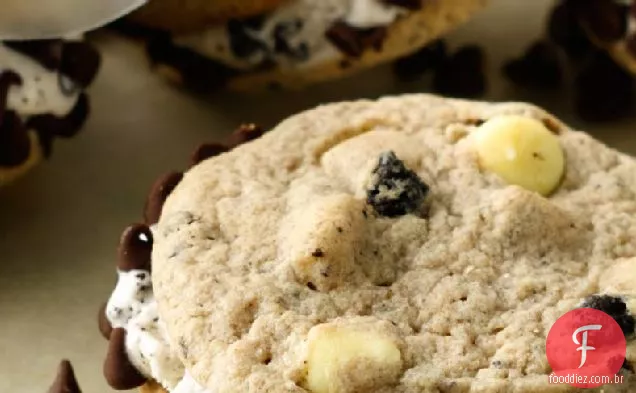 Biscoitos e sanduíches de sorvete Creme
