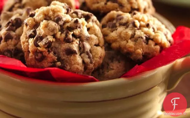 Chocolate Chip-Biscoitos De Aveia Shortbread