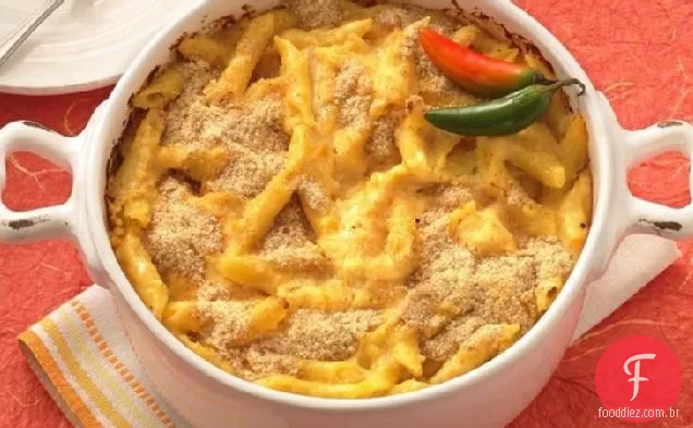 Macarrão Mexicano assado e queijo