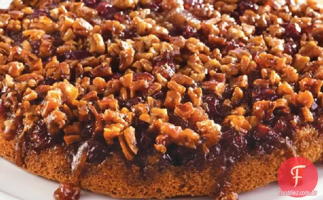 Cranberry De Cabeça Para Baixo Bolo