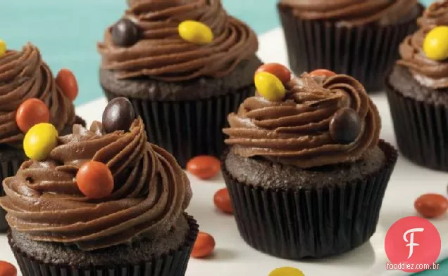 Manteiga De Amendoim Surpresa Cupcakes
