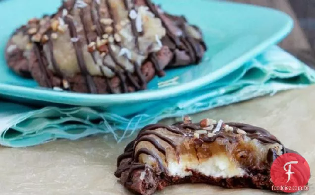Biscoitos De Cheesecake De Chocolate Alemão