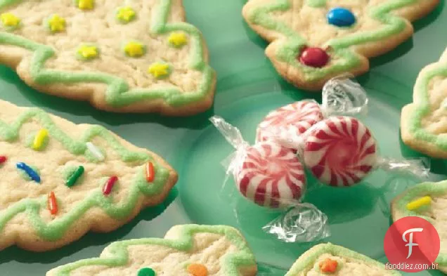 Biscoitos Da Árvore De Natal