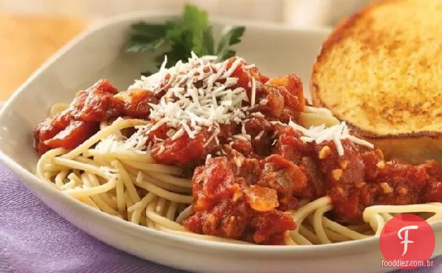 Molho Marinara com espaguete