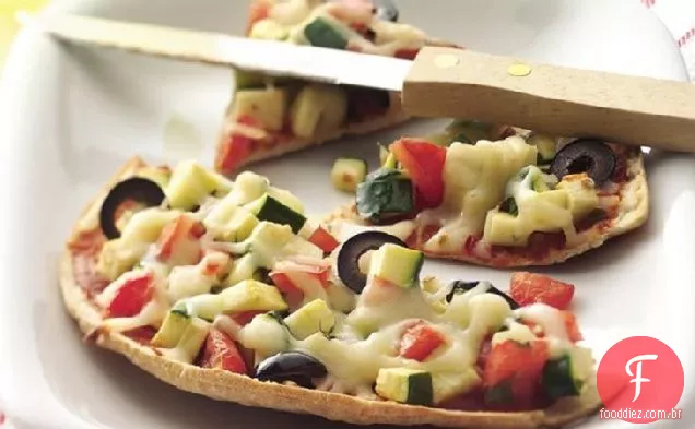 Legumes e queijo Mini-Pizzas