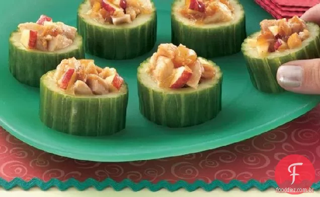 Chicken-Chutney-Cucumber Cups