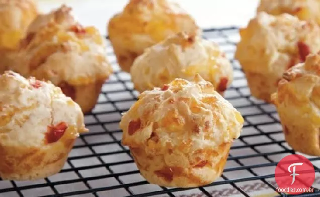Mini Cerveja Pimiento Queijo Muffins