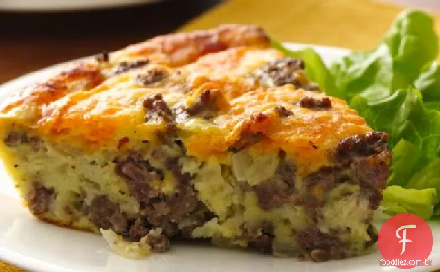 Torta de carne de porco e Frango Picante incrivelmente fácil