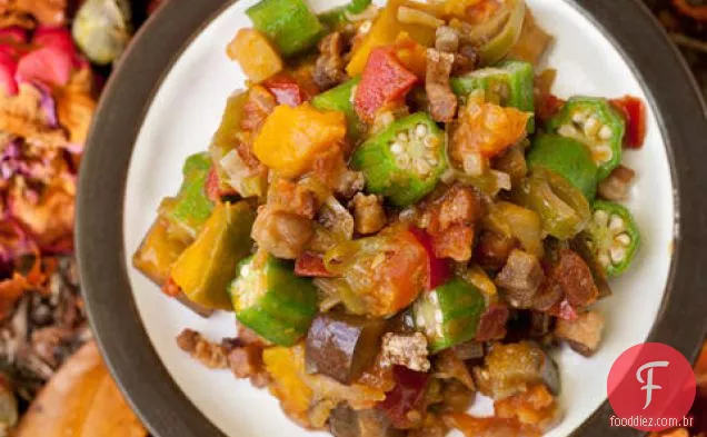 Paul Qui's Pakbet (Pinakbet, guisado de vegetais Filipino)