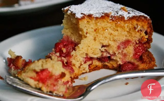Bolo De Chá Mel-Framboesa
