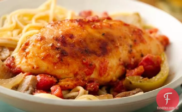 Frango Com Fogão Lento Cacciatore