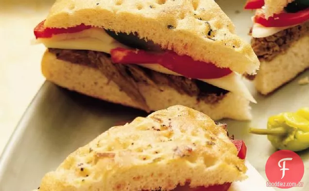 Sanduíches De Carne Italiana Fáceis